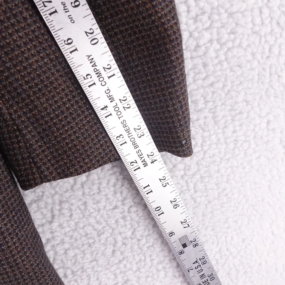 Canali Proposta Mens Brown Textured 100% Virgin Wool Blazer Sport Coat Italy 54R
